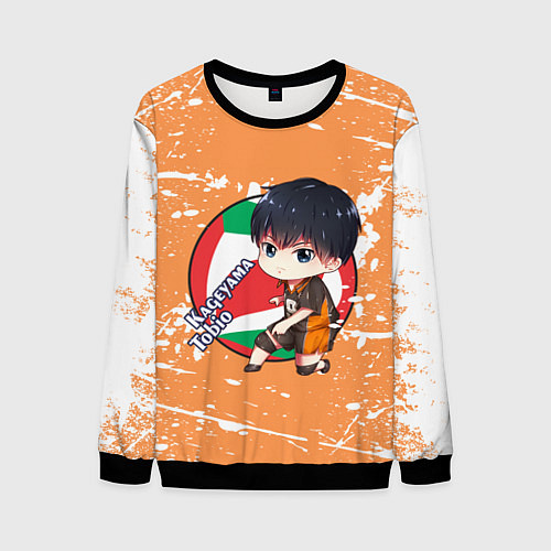 Мужской свитшот Kageyama tobio Haikyu Z / 3D-Черный – фото 1