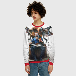 Свитшот мужской Geralt, цвет: 3D-красный — фото 2