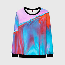 Свитшот мужской Вода и песок, цвет: 3D-черный