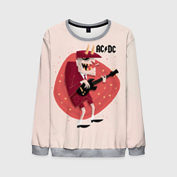 Свитшот мужской Ангус Янг ACDC, цвет: 3D-меланж