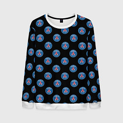 Свитшот мужской ПСЖ ПАТТЕРН PSG PATTERN, цвет: 3D-белый