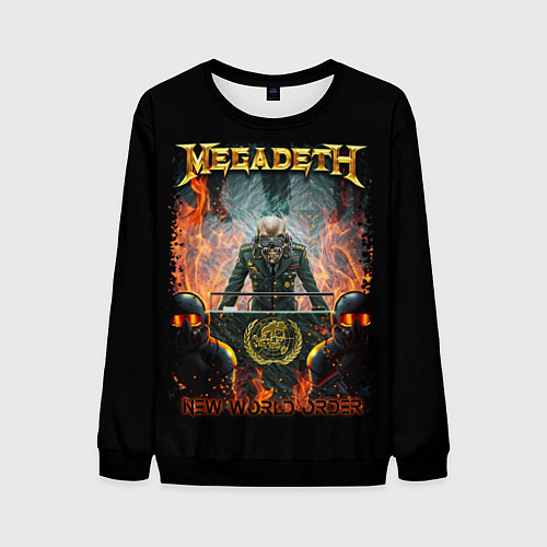 Мужской свитшот Megadeth / 3D-Черный – фото 1