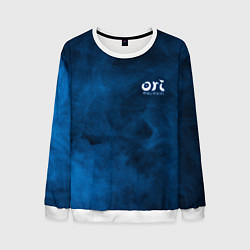 Свитшот мужской Ori Logo Ori and the Will of the Wisps Z, цвет: 3D-белый