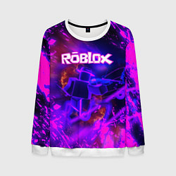 Свитшот мужской MUSIC ROBLOX РОБЛОКС Z, цвет: 3D-белый