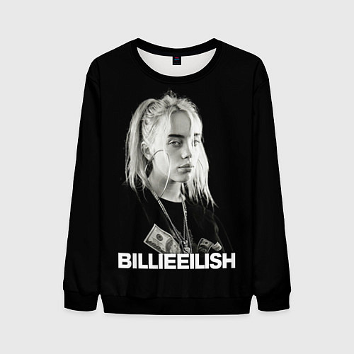 Мужской свитшот BILLIE EILISH / 3D-Черный – фото 1