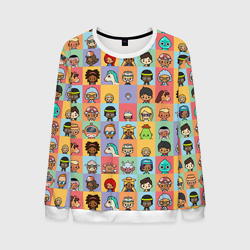 Мужской свитшот Toca Life Worl / 3D-Белый – фото 1