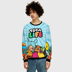 Свитшот мужской Toca Life World, цвет: 3D-черный — фото 2