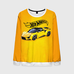 Свитшот мужской Hot Wheels Хот Вилс, цвет: 3D-белый
