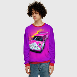 Свитшот мужской Hot Wheels Хот Вилс, цвет: 3D-красный — фото 2