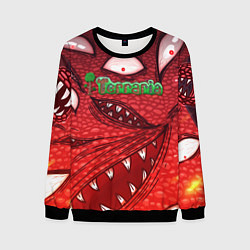 Свитшот мужской Terraria Wall of Flesh, цвет: 3D-черный