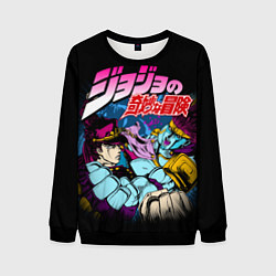 Свитшот мужской Джотаро Star Platinum, JoJos Bizarre Adventure, цвет: 3D-черный