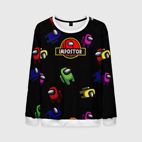 Мужской свитшот Among Us Impostor / 3D-Белый – фото 1