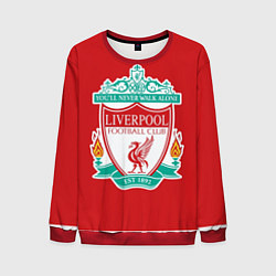 Свитшот мужской F C LIVERPOOL, цвет: 3D-красный