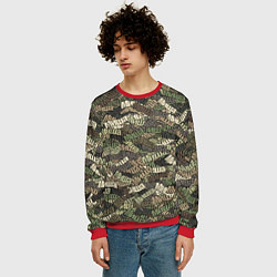 Свитшот мужской Именной камуфляж Миша, цвет: 3D-красный — фото 2