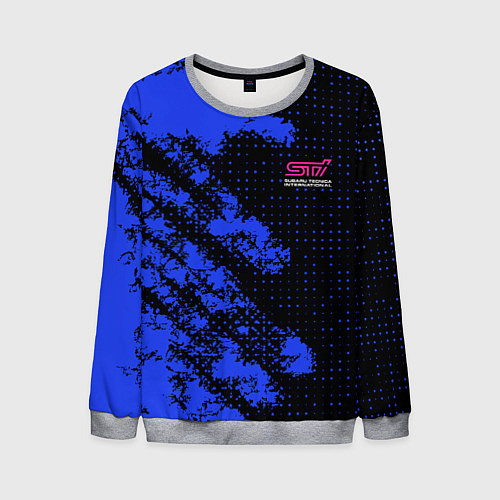 Мужской свитшот SUBARU STI СУБАРИСТ / 3D-Меланж – фото 1