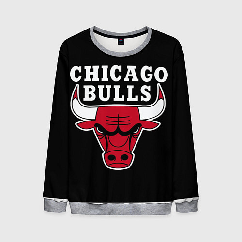 Мужской свитшот B C Chicago Bulls / 3D-Меланж – фото 1