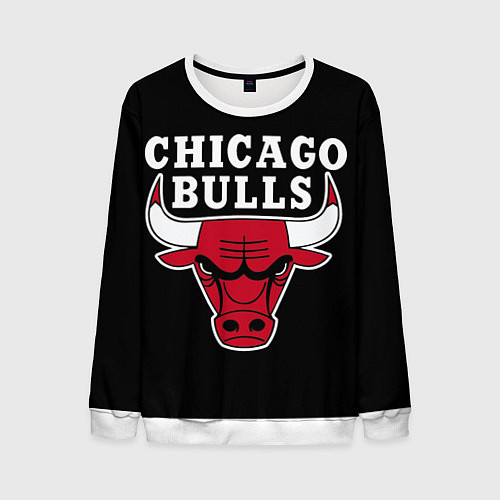 Мужской свитшот B C Chicago Bulls / 3D-Белый – фото 1