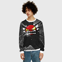 Свитшот мужской Geometry Dash: Fragments, цвет: 3D-белый — фото 2