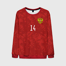 Свитшот мужской Джикия, форма сборной России, цвет: 3D-красный