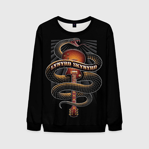 Мужской свитшот LYNYRD SKYNYRD SNAKE / 3D-Черный – фото 1