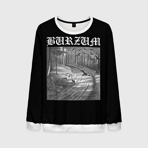 Мужской свитшот Burzum Hvis lyset tar oss / 3D-Белый – фото 1