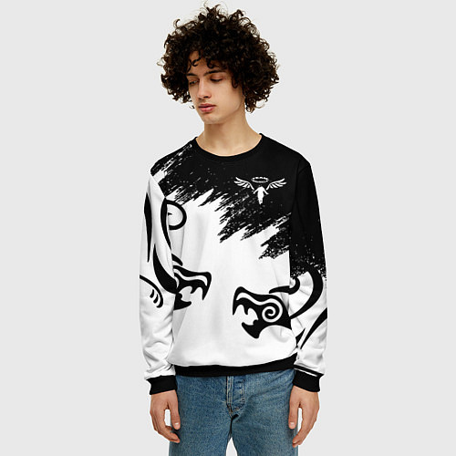 Мужской свитшот ТОКИЙСКИЕ МСТИТЕЛИ ВАЛЬГАЛЛА / 3D-Черный – фото 3