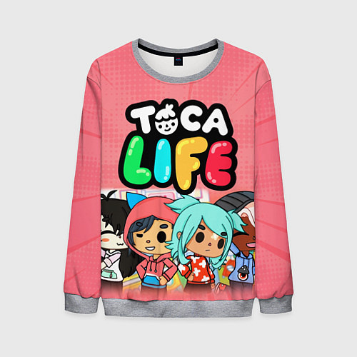 Мужской свитшот Toca Life / 3D-Меланж – фото 1