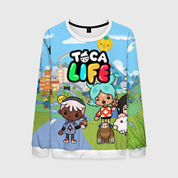 Свитшот мужской Toca Life, цвет: 3D-белый