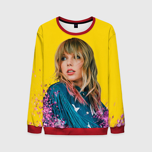 Мужской свитшот Красотка Тейлор / 3D-Красный – фото 1