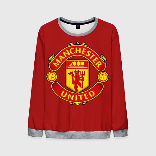 Мужской свитшот Manchester United F C / 3D-Меланж – фото 1