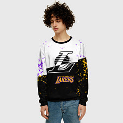 Свитшот мужской Коби Брайант Los Angeles Lakers,, цвет: 3D-черный — фото 2