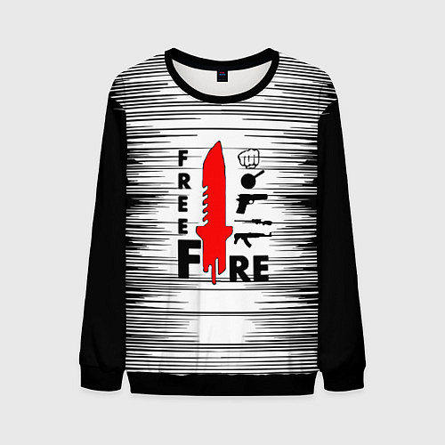 Мужской свитшот Free Fire Фри Фаер, / 3D-Черный – фото 1