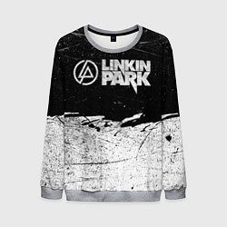 Мужской свитшот Линкин Парк Лого Рок ЧБ Linkin Park Rock