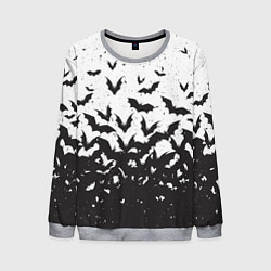 Свитшот мужской Летучие кровососы, цвет: 3D-меланж