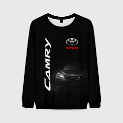 Свитшот мужской Черная Тойота Камри, цвет: 3D-черный