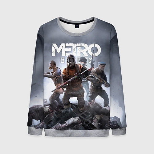 Мужской свитшот МЕТРО ИСХОД АРТЁМ ,ЯДЕРНАЯ ЗИМА METRO EXODUS / 3D-Меланж – фото 1
