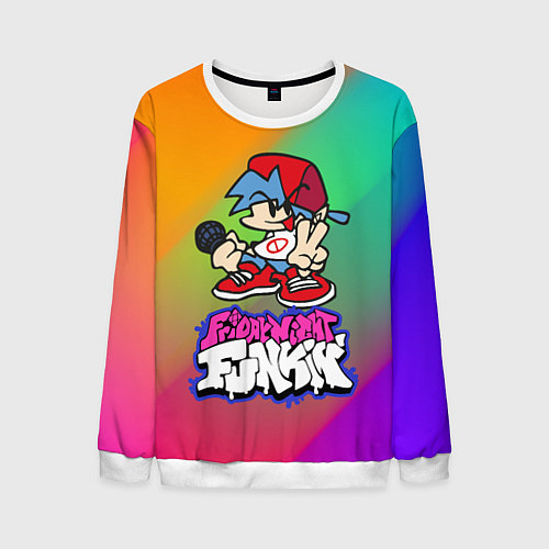 Мужской свитшот BOYFRIEND FRIDAY NIGHT FUNKIN / 3D-Белый – фото 1