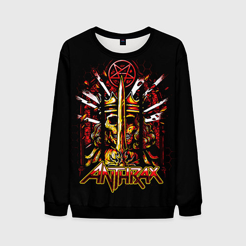 Мужской свитшот Anthrax - For All Kings / 3D-Черный – фото 1