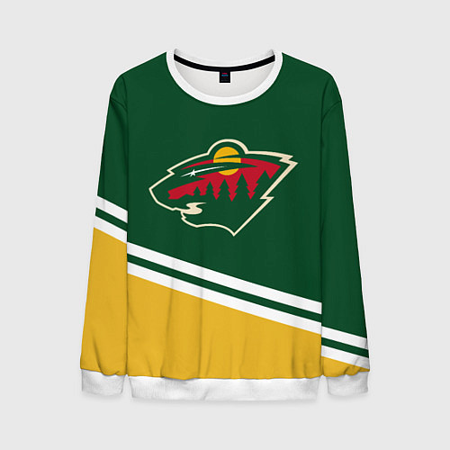 Мужской свитшот Minnesota Wild NHL / 3D-Белый – фото 1