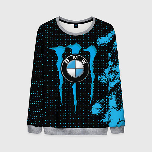 Мужской свитшот MONSTER BMW MONSTER ENERGY / 3D-Меланж – фото 1