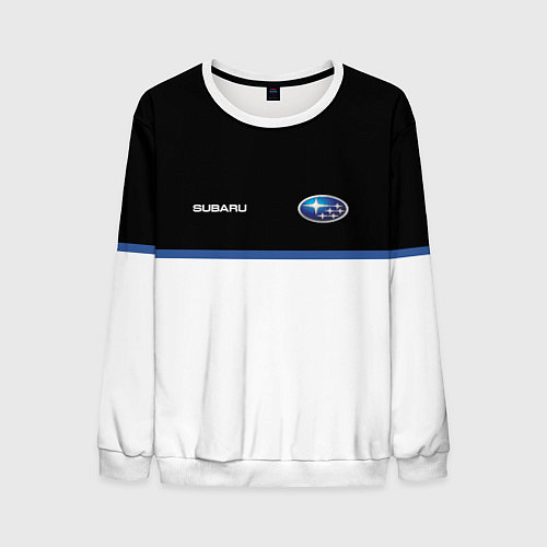 Мужской свитшот Subaru Два цвета / 3D-Белый – фото 1