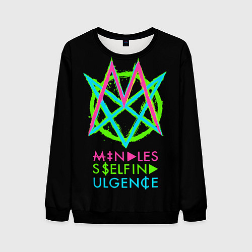 Мужской свитшот Mindless Self Indulgence MSI / 3D-Черный – фото 1