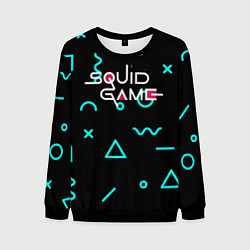 Мужской свитшот ИГРА В КАЛЬМАРА ТЕКСТУРА