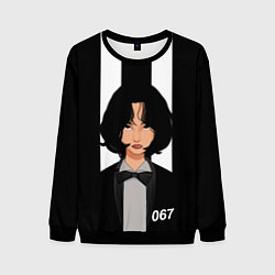 Свитшот мужской Игрок Кан Сэ Бёк номер 067 в костюме, цвет: 3D-черный