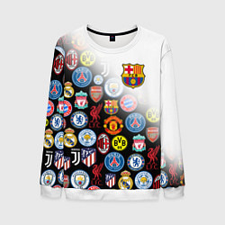 Свитшот мужской FC BARCELONA LOGOBOMBING, цвет: 3D-белый