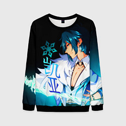 Свитшот мужской Genshin Impact - Кэйа, цвет: 3D-черный