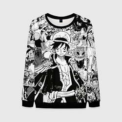 Свитшот мужской Ван Пис, One Piece, манга, цвет: 3D-черный