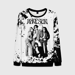Свитшот мужской Maneskin Монэскин, рок - группа, цвет: 3D-черный
