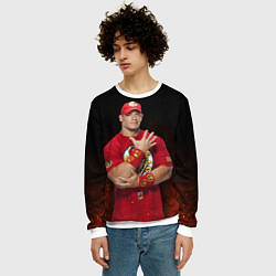 Свитшот мужской Rise above hate, цвет: 3D-белый — фото 2