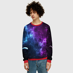 Свитшот мужской NEON GALAXY НЕОНОВЫЙ КОСМОС, цвет: 3D-красный — фото 2